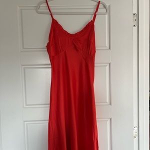 NWT red slip dress